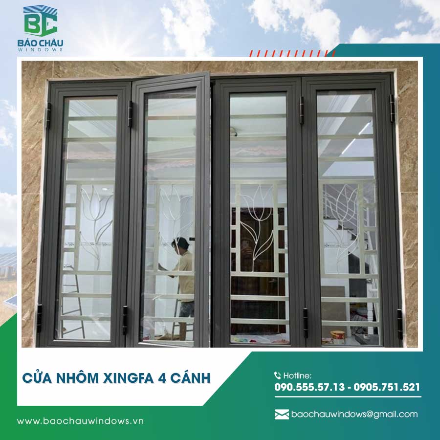 Cửa nhôm Xingfa 4 cánh