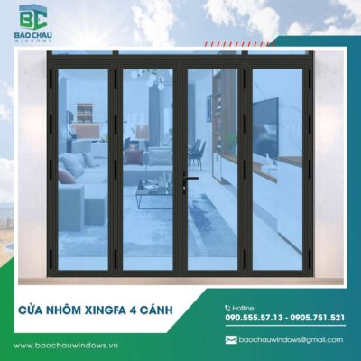 Cửa nhôm Xingfa 4 cánh